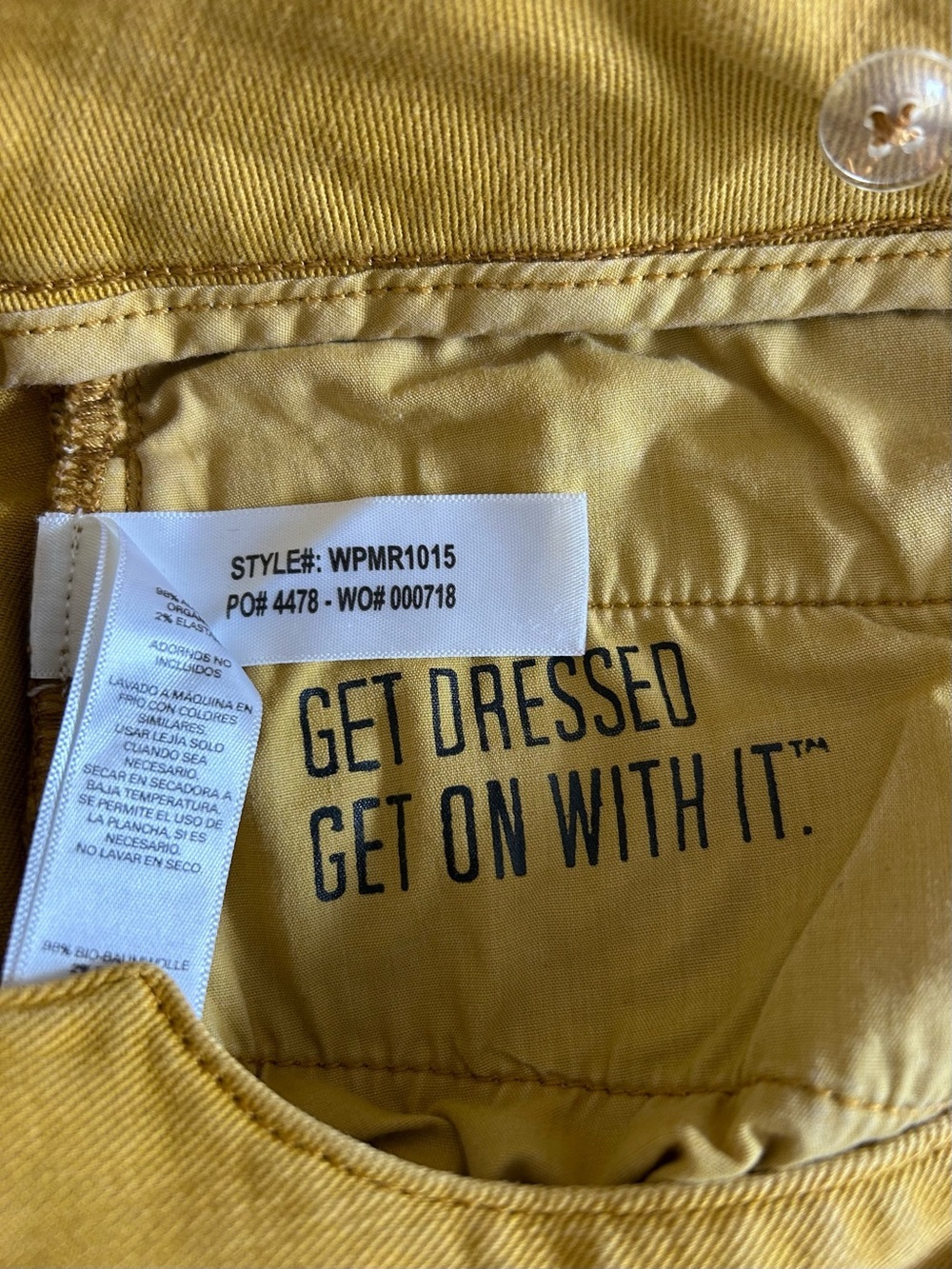 DU/ER LUXTWILL HIGH RISE TROUSER | Mustard | 26/26 - Picture 9 of 11